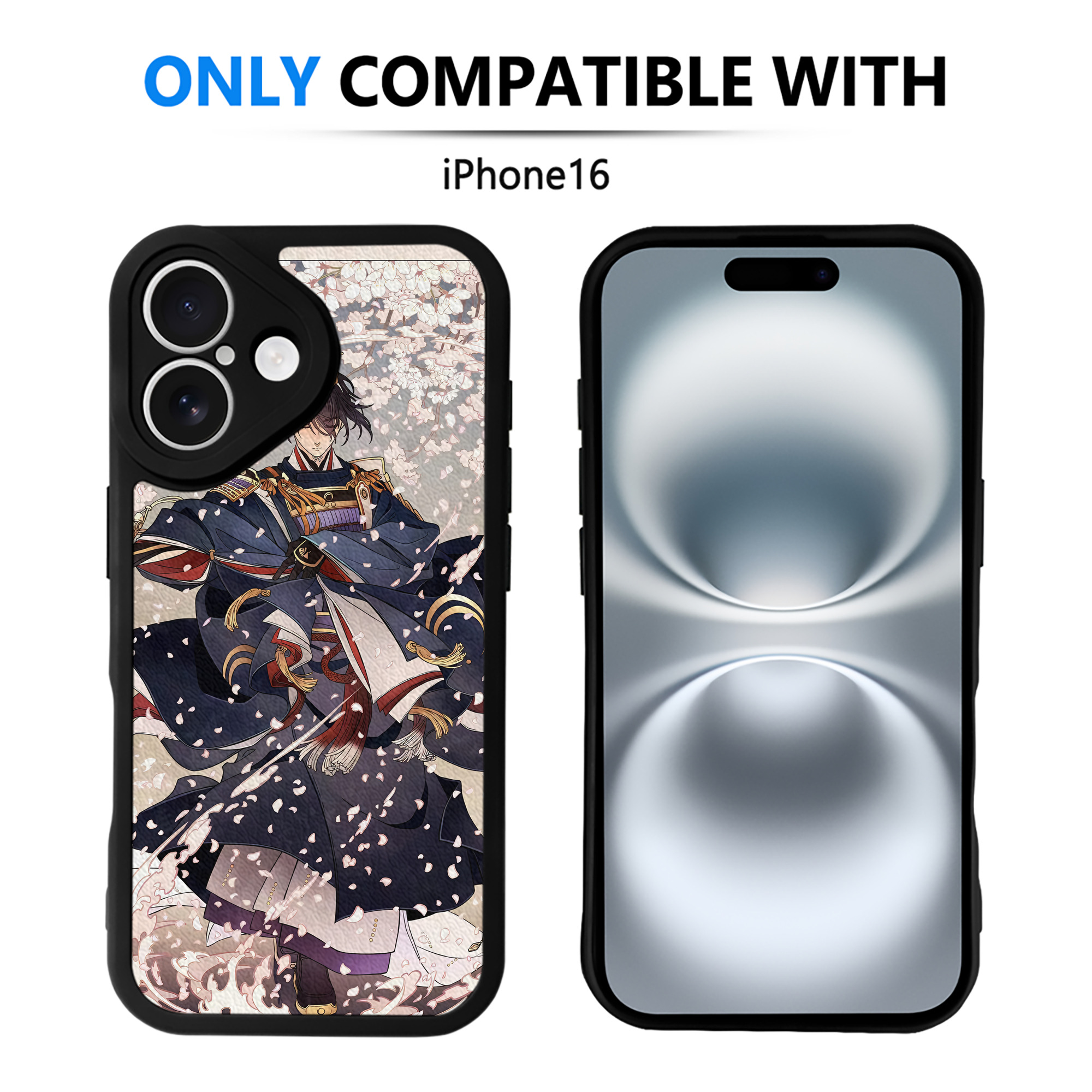 （画像用） 刀剣乱舞 Touken Ranbu 【iPhone 16シリーズ対応】シリコンスマホケース（レザー調） 材質：シリコン